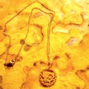 18k Plated Bird Necklace